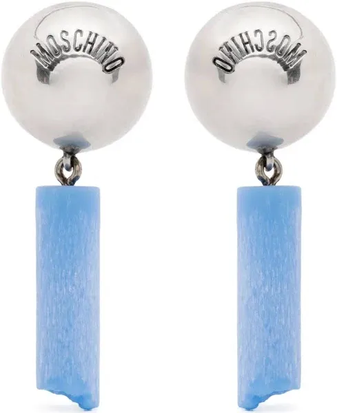 Moschino Women's Logo-engraved Clip-On Earrings