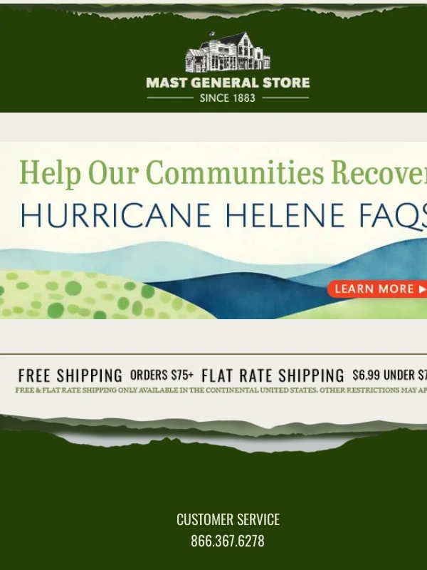 Mast General Store - REMINDER: Take an Add'l 25% OFF Fall/Winter Markdowns ❄️