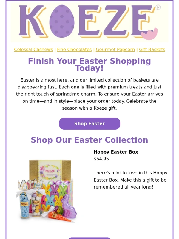 Koeze - 10 Days Until Easter! Order Today