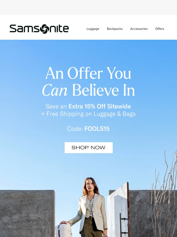 Samsonite - Don't Be Fooled by This Extra 15% Off