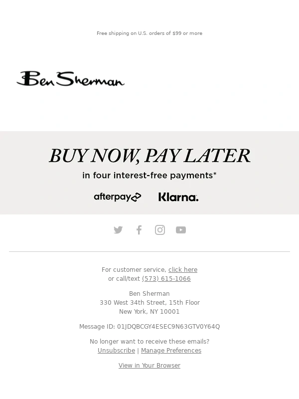 Ben Sherman - New markdowns on our newest arrivals