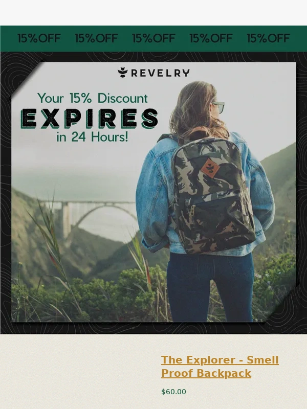 Revelry - Don’t Forget Your 15% Off!