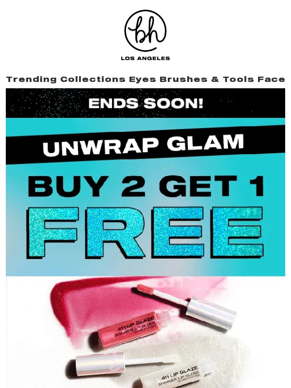 BH Cosmetics - Buy 2,Get 1 FREE Ends Soon! ?