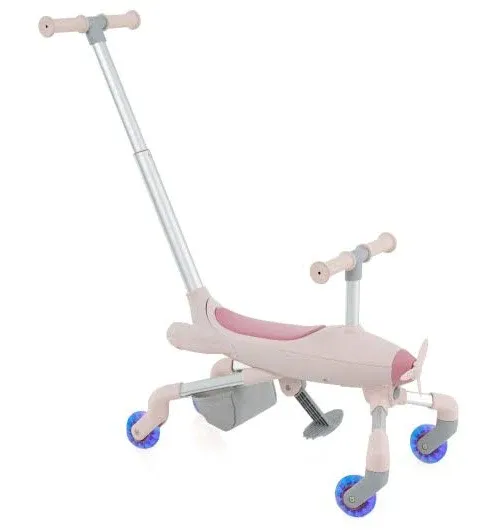 Costway 2-in-1 Kids Ride-On Push Car