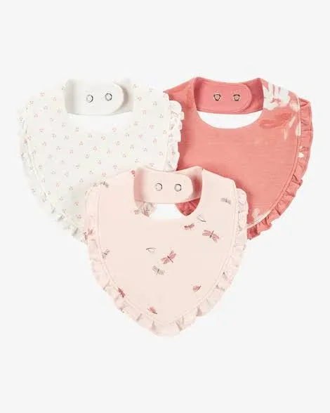 Carter's Baby Girls 3-Pack Bandana Bibs