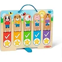 Melissa & Doug Wooden My Daily Day and Night Routines Chart