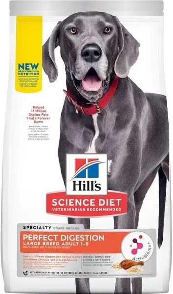 Hill's Science Diet Adult Perfect Digestion Large Breed Dry Dog Food