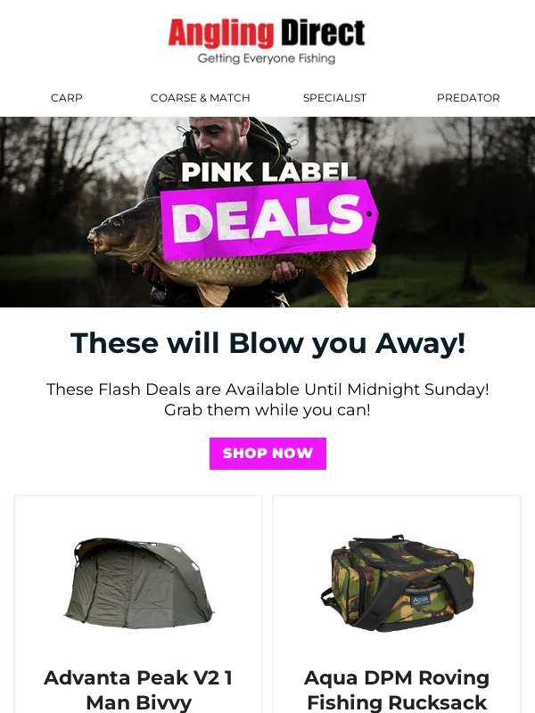 Angling Direct - ? Don't Get Blown Away! ?
