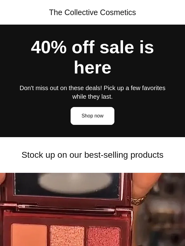 Cosmetics_old - 40% off sale happening now