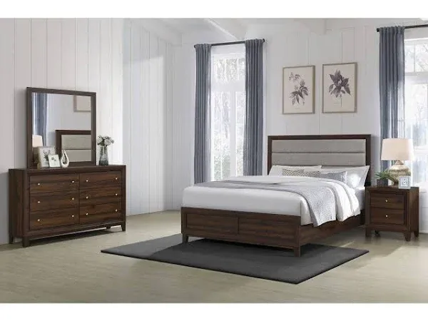 Coaster Welsley 4-Piece Bedroom Set Walnut