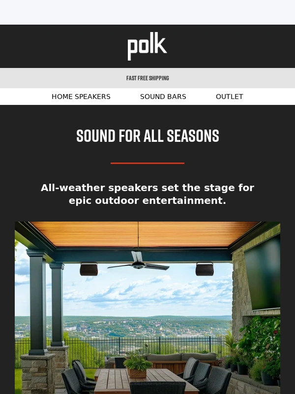 Polk Audio - Give your outdoor space an acoustic makeover with Polk Atrium