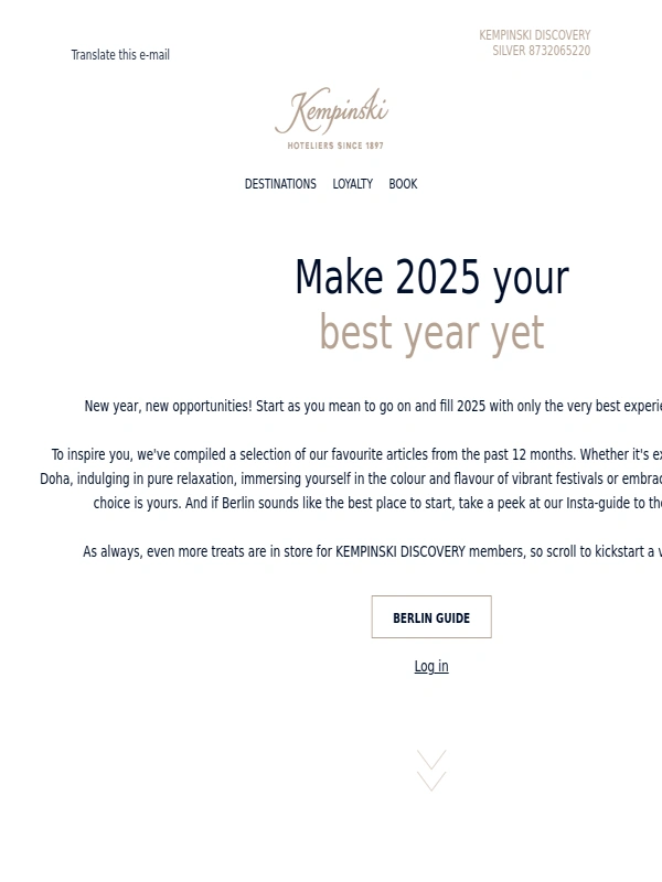 Kempinski - Your DISCOVERY guide to 2025