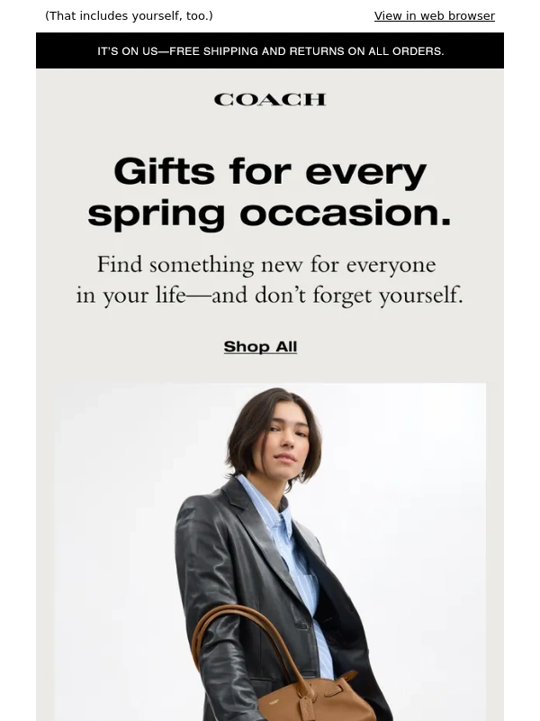 Coach - Spotlight: gifts for all your spring occasions