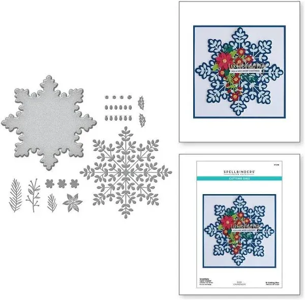 Spellbinders Snowflake Card Creator Etched Dies