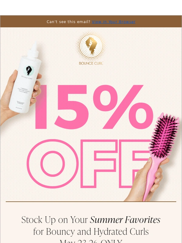 Bounce Curl - Celebrate Memorial Day with 15% Off!
