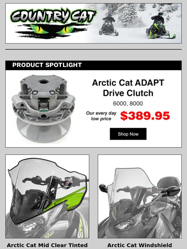 Country Cat - SNOW PRODUCT SPOTLIGHT: Arctic Cat ADAPT Drive Clutch