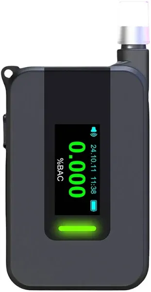 Electrochemical Alcohol Tester High Precision Non-Contacting Electronic Breathalyzer Portable