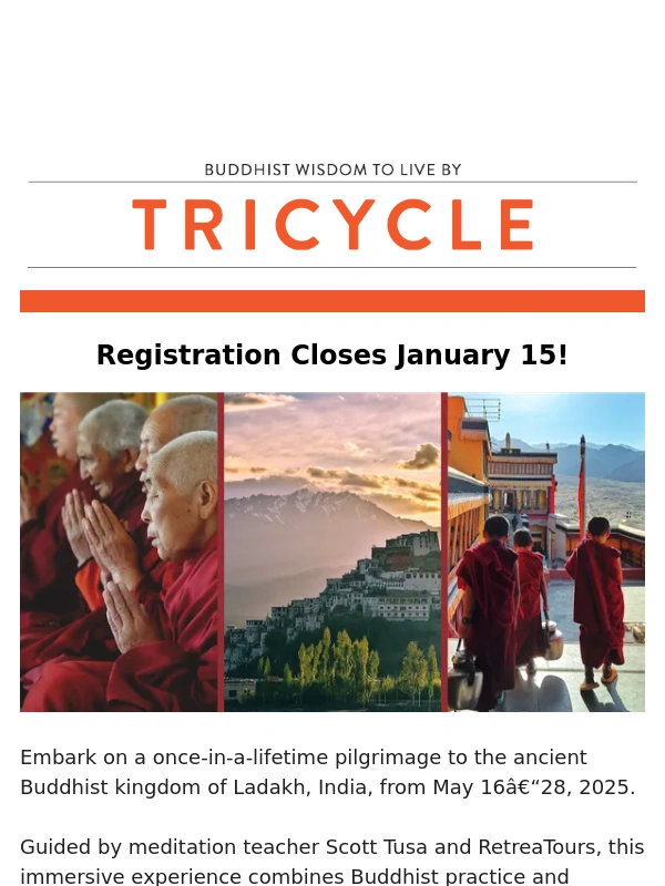 Tricycle - Time Is Running Out: Travel to Ladakh This May