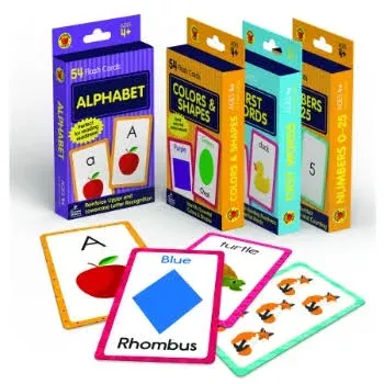 Carson Dellosa Toddler Flash Cards 4 Pack