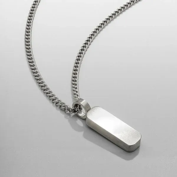 CRAFTD Men's Silver Totem Pendant Necklace