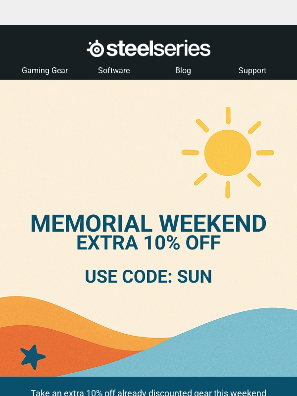 Steelseries - Extra 10% Off Sale Items – Use Code SUN ☀️