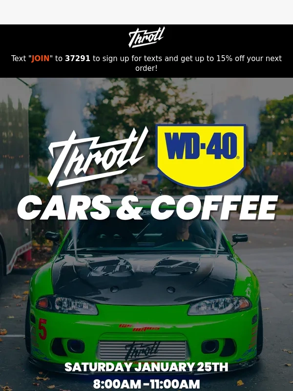 Throtl - Join Us for the Ultimate Cars & Coffee at WD-40 Brand HQ!