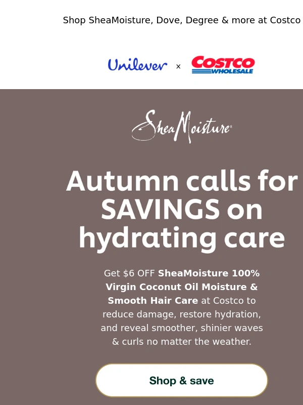 Shea Moisture - Hi,SAVE on this season’s top picks! ??