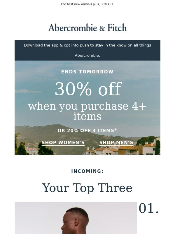 Hollister Co - Introducing Your Top Three