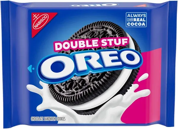 Oreo Double Stuf Chocolate Sandwich Cookies
