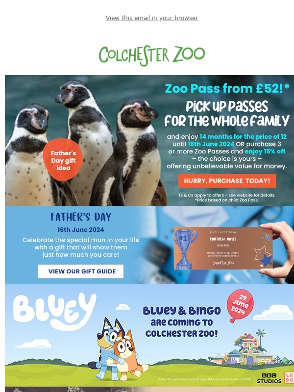 Colchester Zoo - Pick up a Zoo Pass from only £52!