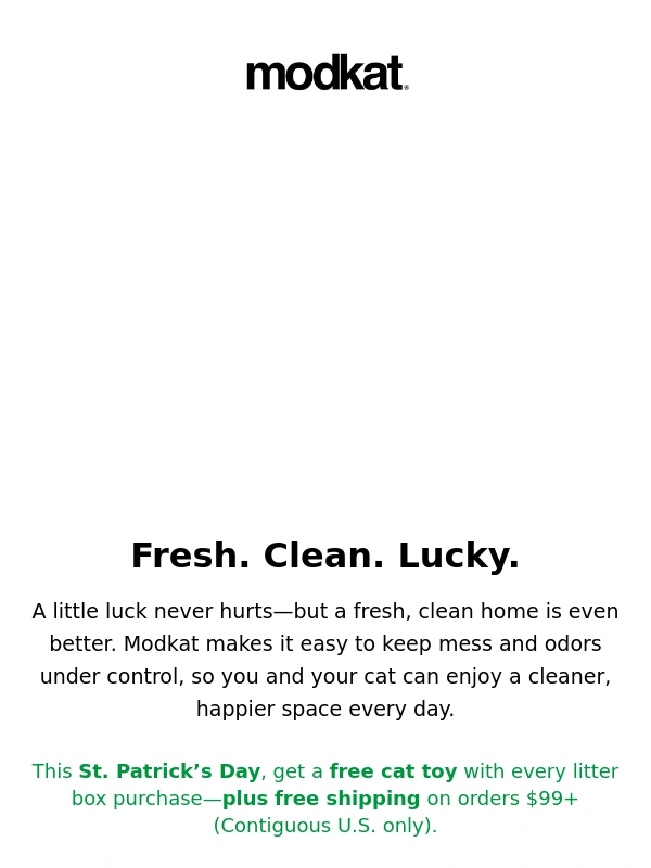 Modkat - ☘️? A little luck for you & your cat