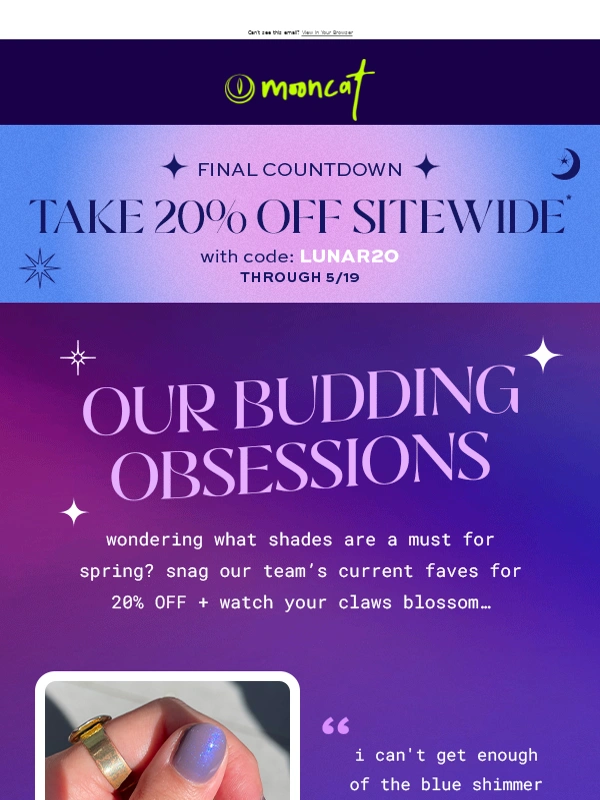 mooncat - Got you a bouquet of spring picks for ❃20% OFF❃