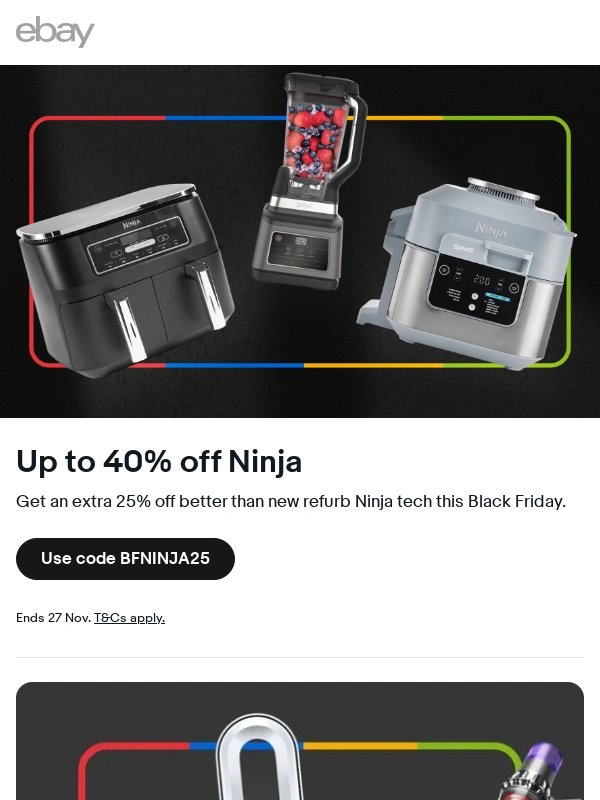 eBay UK - ? Up to 40% off Ninja & more