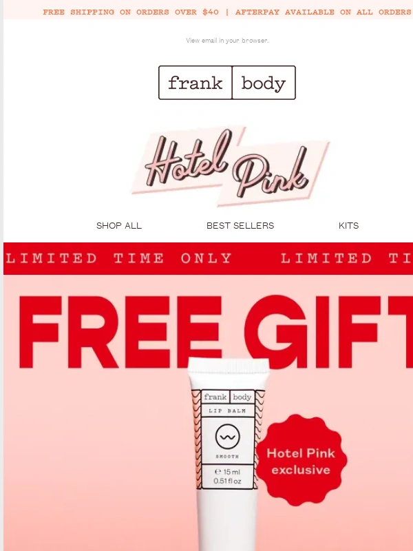 Frank Body - ? PSA: Score your FREE Lip Balm