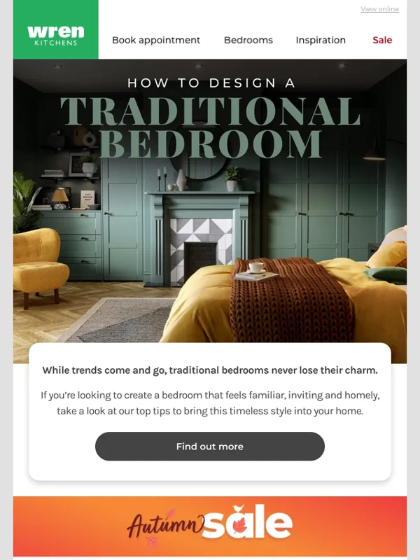 Wren Kitchens - How to design a traditional bedroom