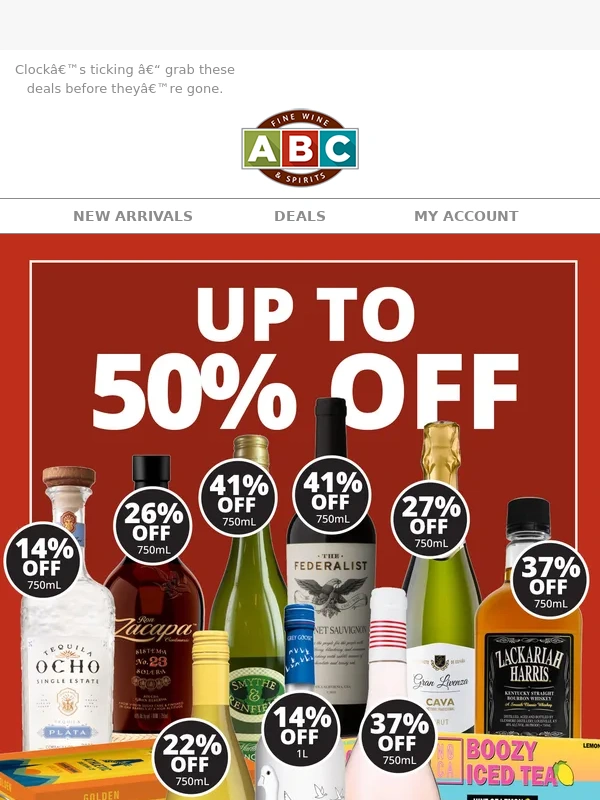 ABC Fine Wine & Spirits - Lightning Sale Ends Today – Shop Now!