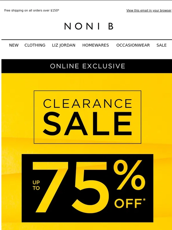 NONI B - Early Access to CLEARANCE: Up to 75% Off* Sale Inside