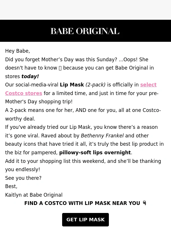Babe Lash - Mother's Day Panic? Grab This in Costco TODAY!