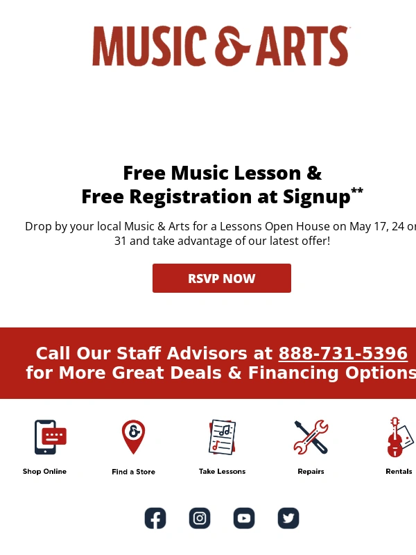 Music & Arts - Our Memorial Day Sale is HERE