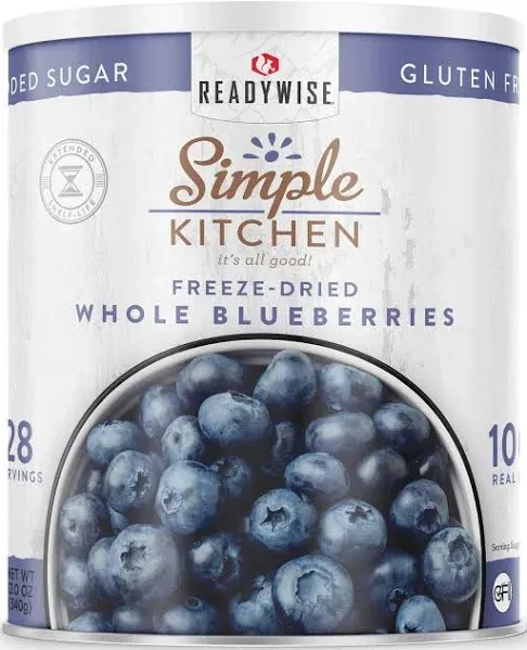 ReadyWise Freeze-Dried Whole Blueberries