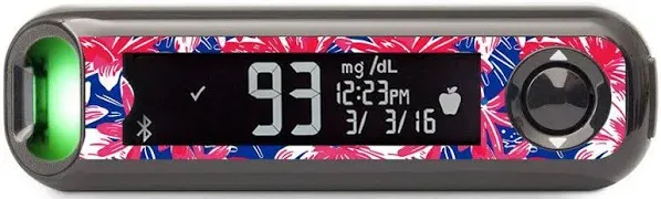 Patriotic Flowers Contour Next One Glucometer