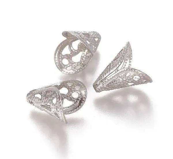 Honeyhandy 304 Stainless Steel 2-Petal Bead Cap
