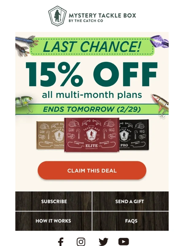 Mystery Tackle Box - LAST CHANCE for 15% OFF! ?