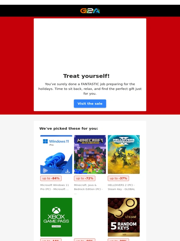 G2A - ? Get yourself a gift - you deserve it! ?