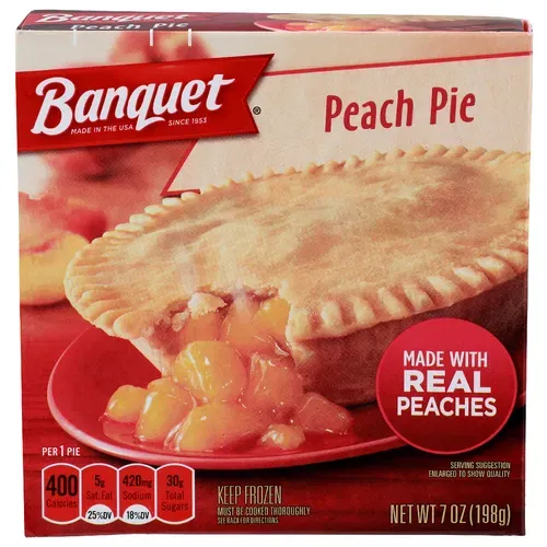 Banquet Frozen Peach Pie 7 oz