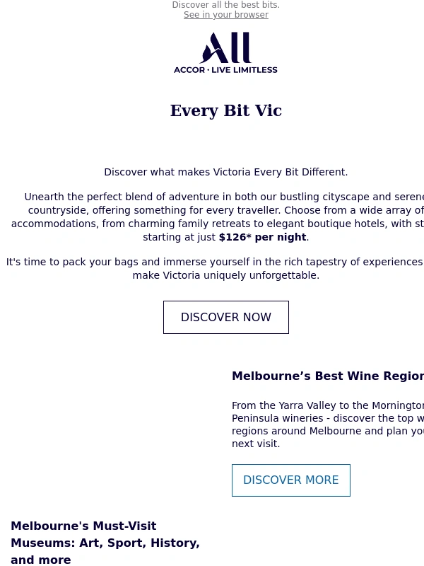 Accor Hotels - Taste,Explore,Unwind: Every Bit of Victoria is Calling You!