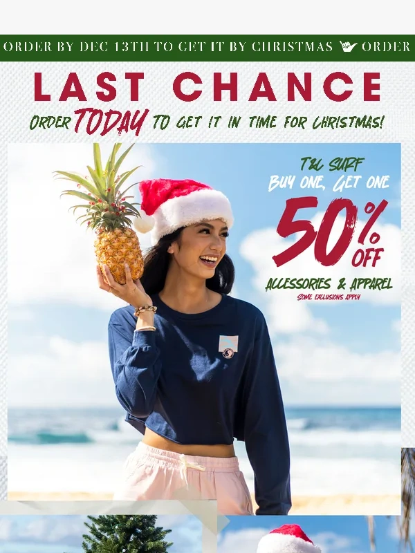 T&C Surf - LAST CHANCE! Get It In Time For Christmas✨?