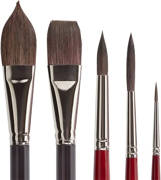 Kingart Equinox Watercolor Brushes Set of 5