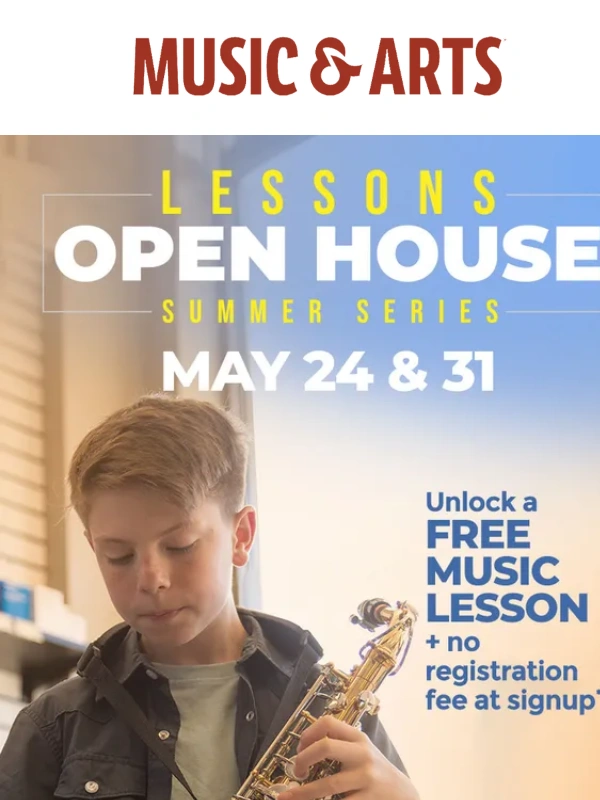 Music & Arts - Two Chances Left to Get a Free Music Lesson