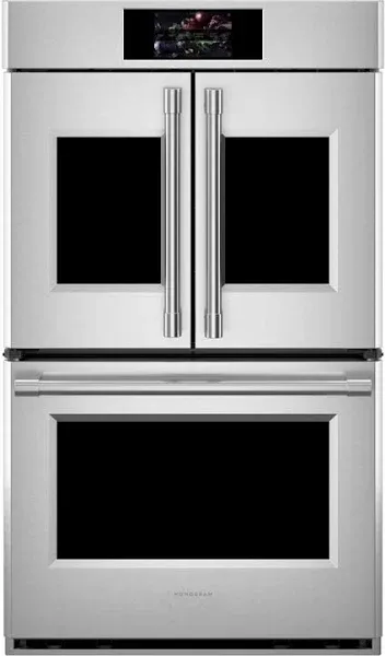 Monogram Statement 30" Double Electric Convection Wall Oven ZTDX1FPSNSS